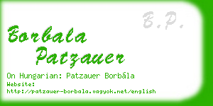 borbala patzauer business card